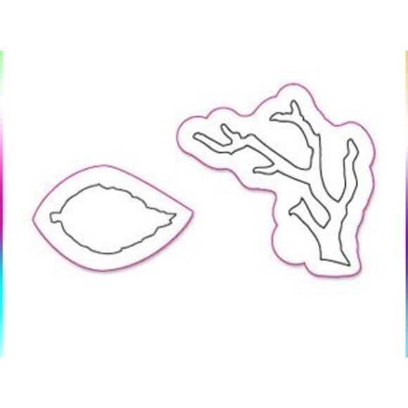 Sizzix Movers & Shapers Magnetic Die Set 2PK - Mini Branch & Leaf Set by Tim Hol - Picture 3 of 3